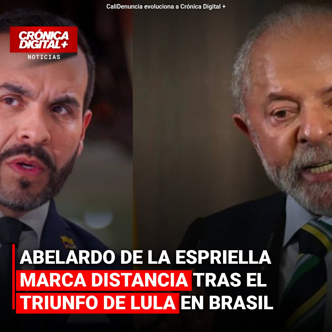 Abelardo de la Espriella marca distancia tras el triunfo de Lula en Brasil