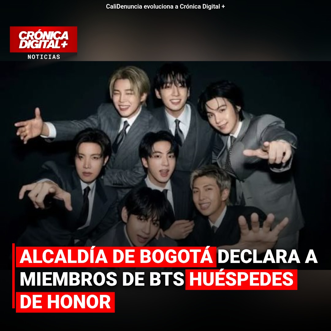 Alcaldía de Bogotá declara huéspedes de honor a los integrantes de BTS