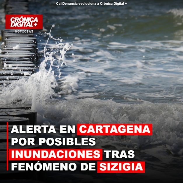 Alerta en Cartagena por posibles inundaciones tras fenómeno de sizigia