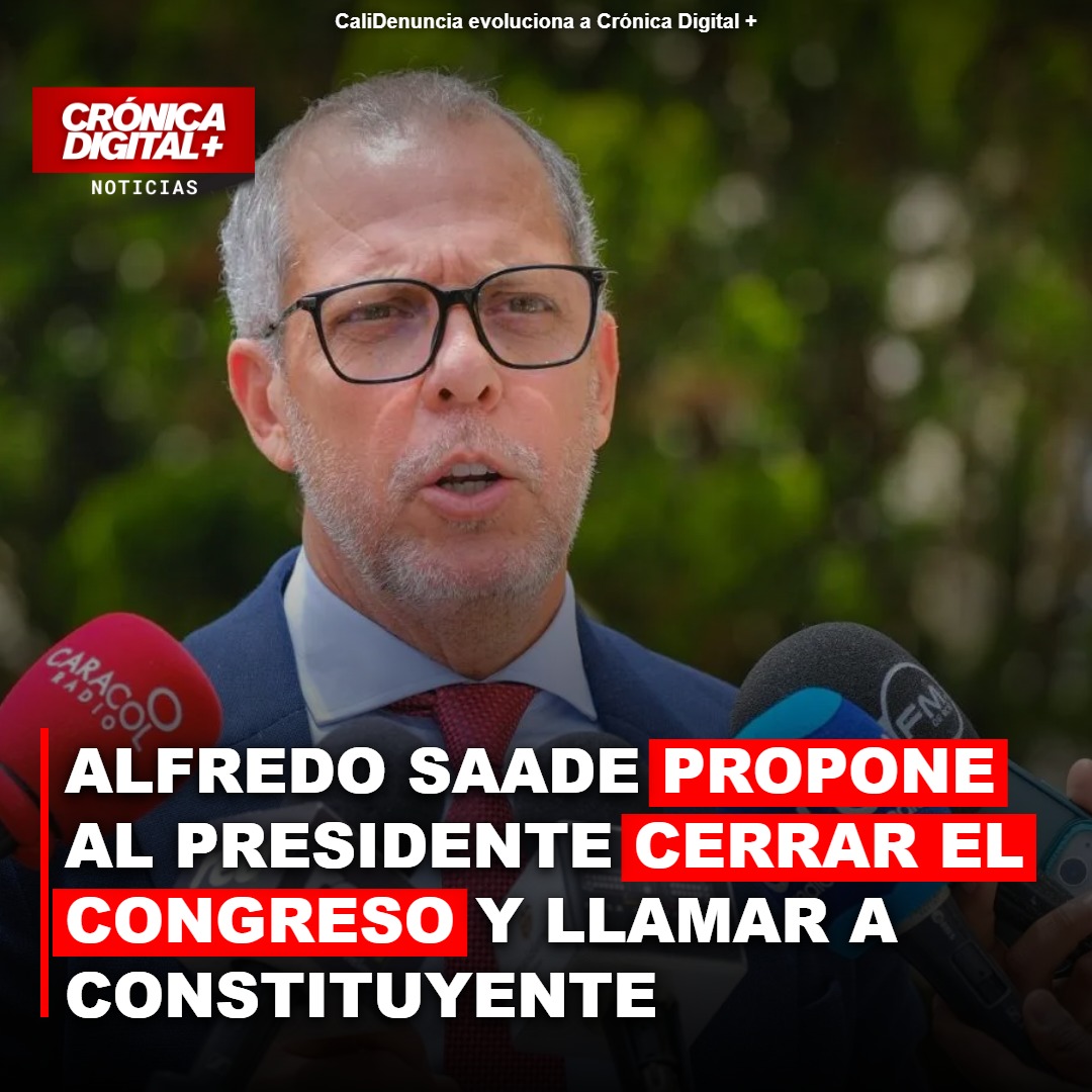 Alfredo Saade propone al presidente cerrar el Congreso y llamar a Constituyente