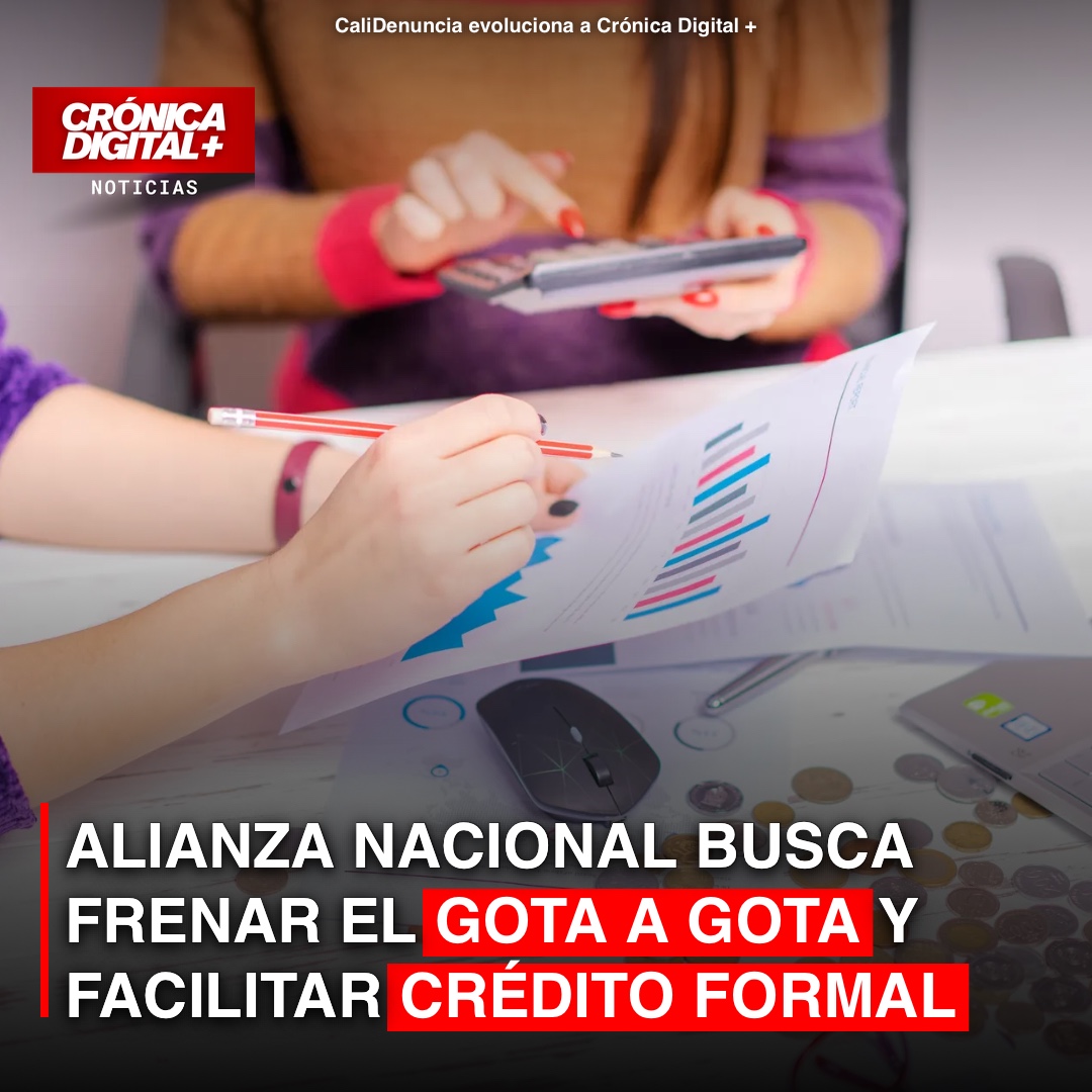 Alianza Nacional busca frenar el gota a gota y facilitar crédito formal