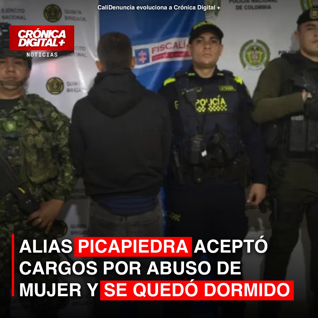 Alias Picapiedra aceptó cargos por abuso de mujer y se quedó dormido
