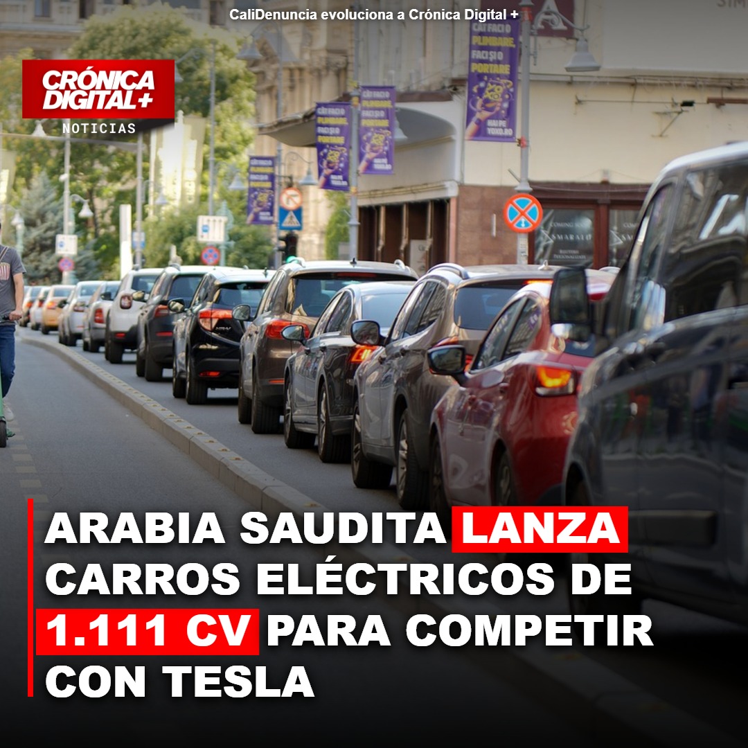 Arabia Saudita lanza carros eléctricos de 1.111 CV para competir con Tesla