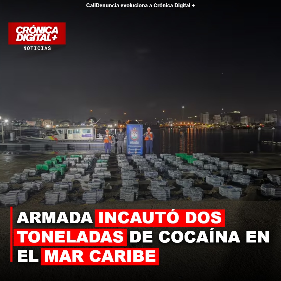 Armada y EE. UU. interceptan dos toneladas de cocaína en el Caribe