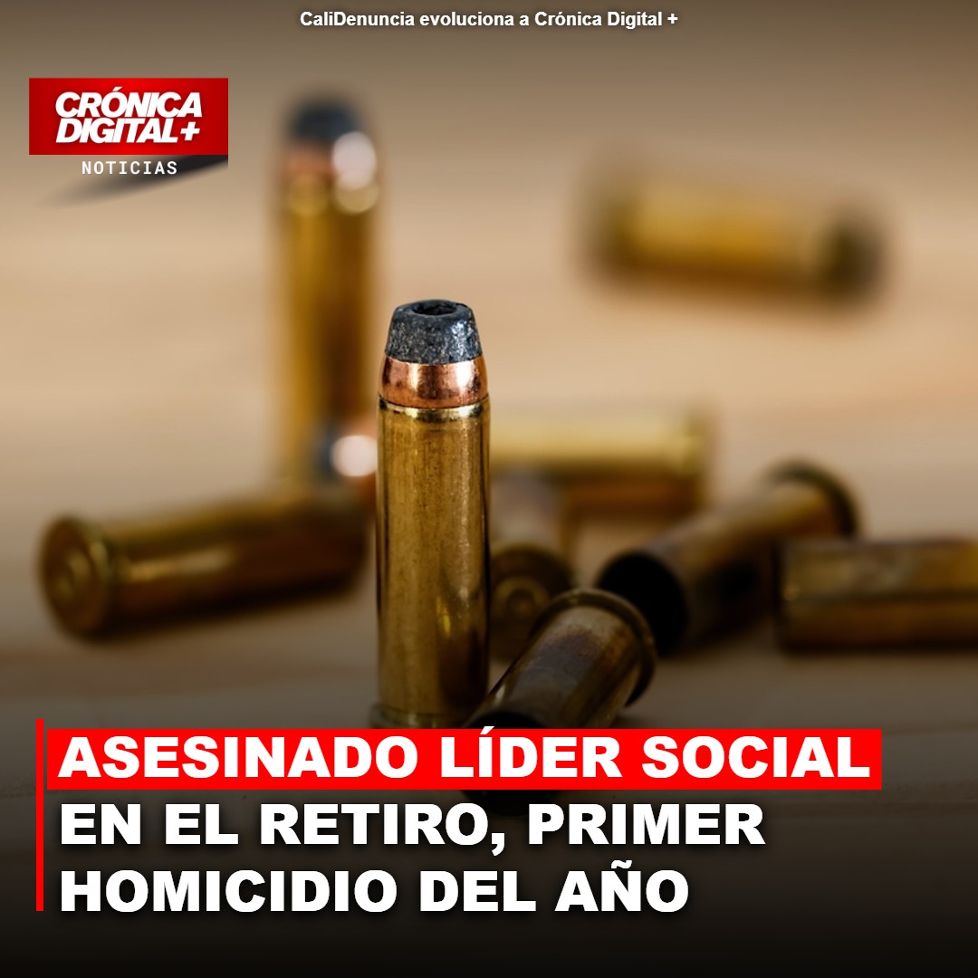 Asesinado líder social en el Retiro, primer homicidio del año