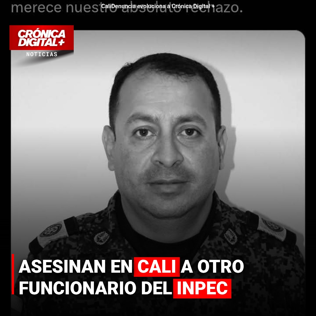 Asesinan en Cali a un funcionario del Inpec