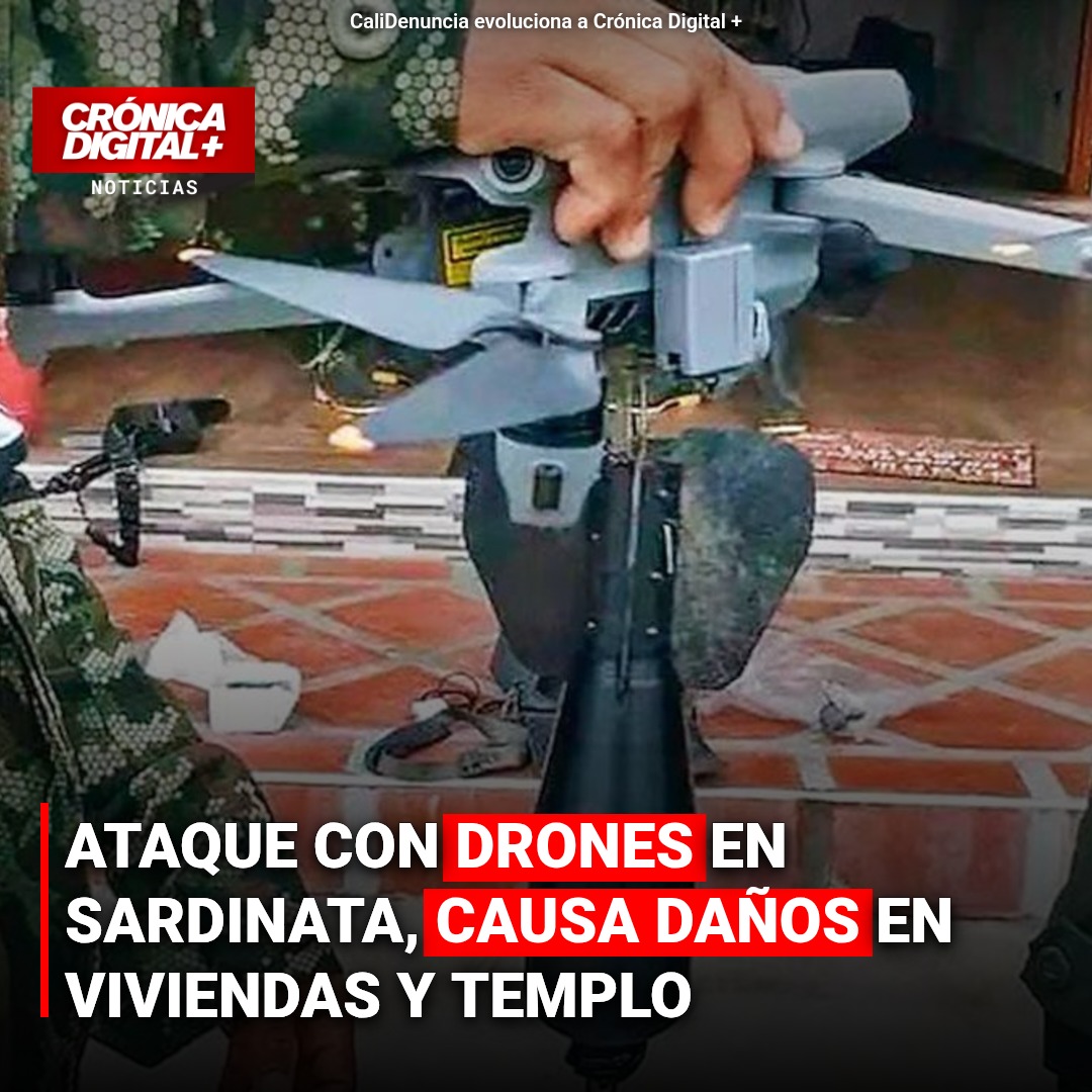 Ataque con drones en Luis Vero, Sardinata, causa daños en viviendas y Templo