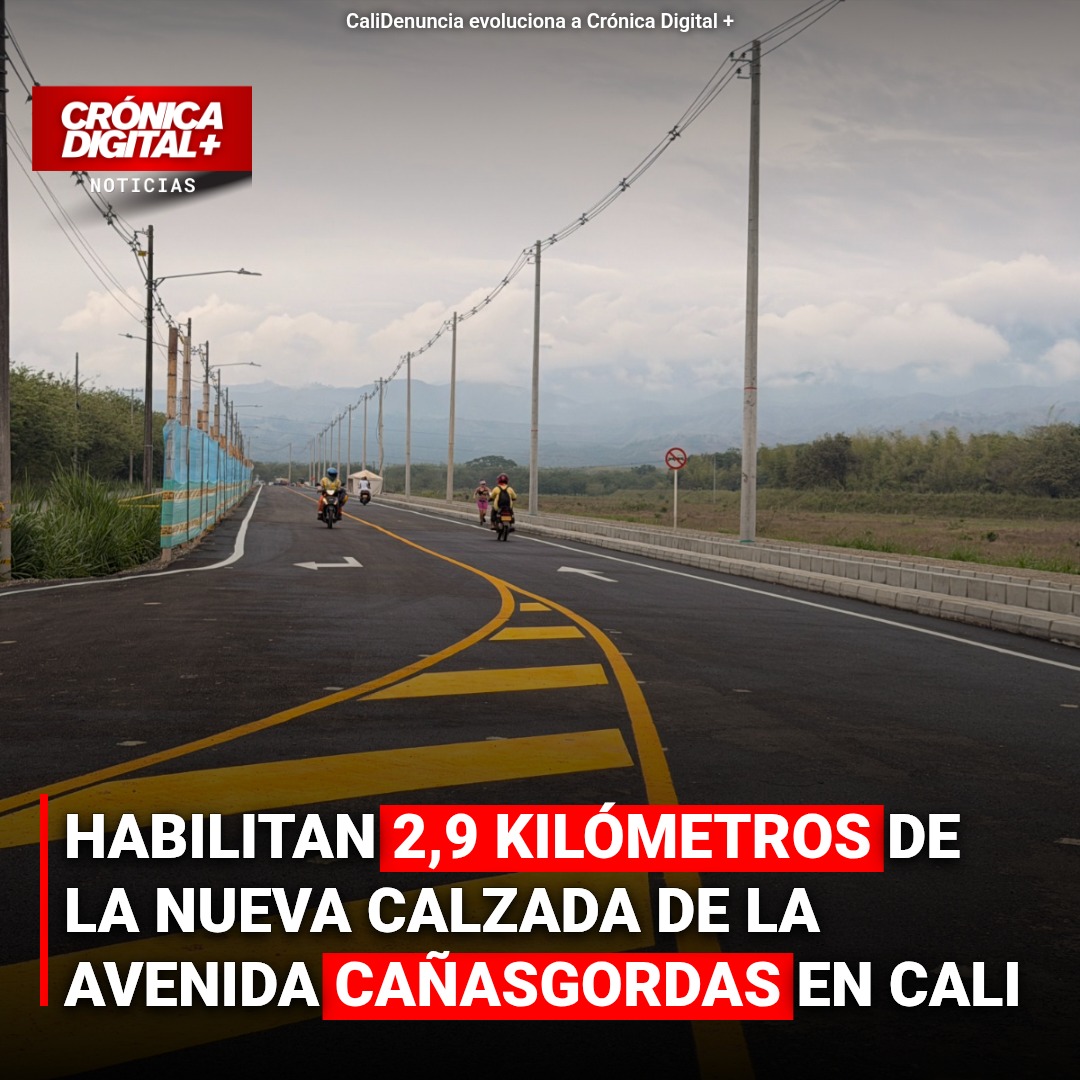 Avenida Cañasgordas: 2,9 km de calzada habilitados en Valle