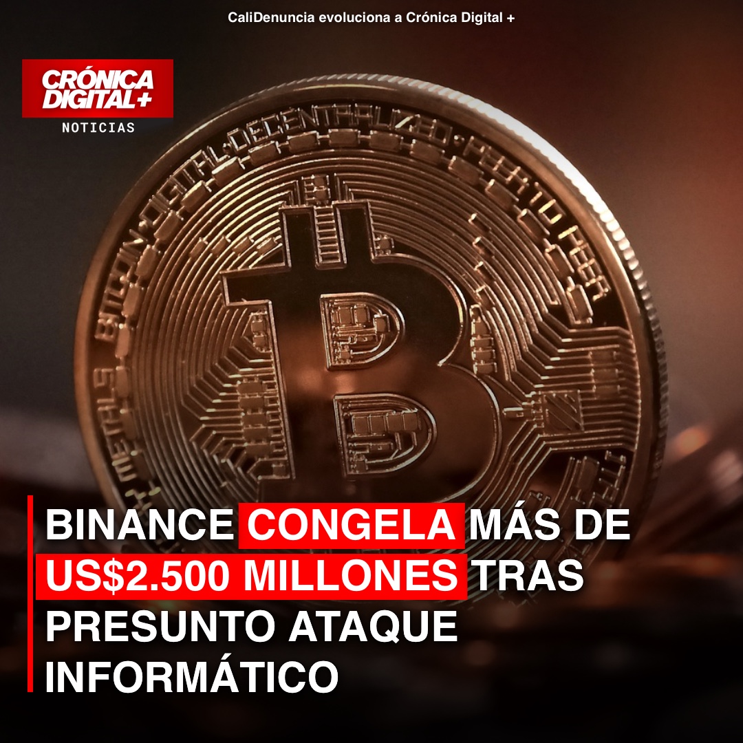 Binance congela más de US$2.500 millones tras presunto ataque informático