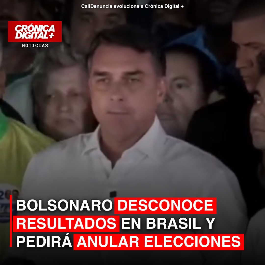 Bolsonaro rechaza los resultados en Brasil y solicitará anular comicios