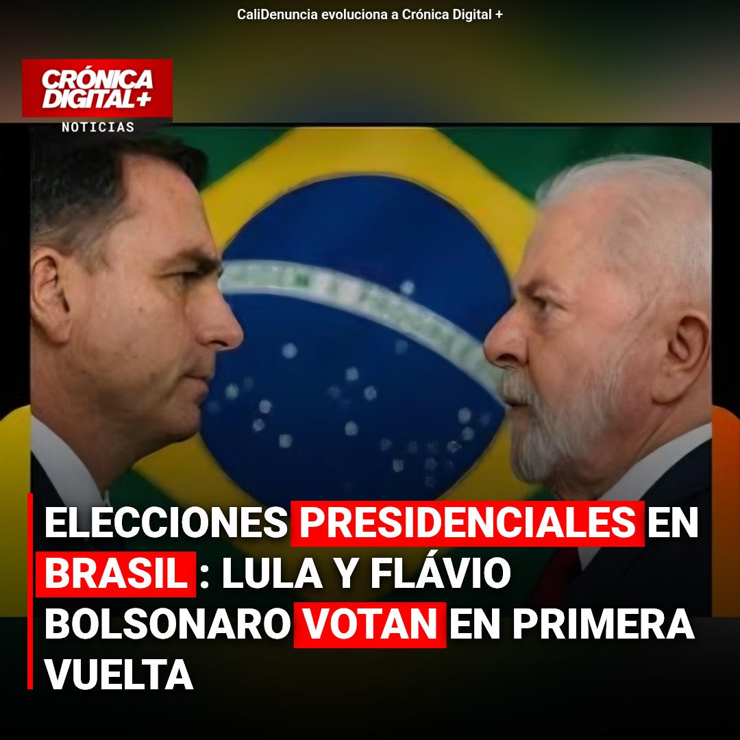 Brasil: Lula y Flávio Bolsonaro votan en reñida primera vuelta presidencial
