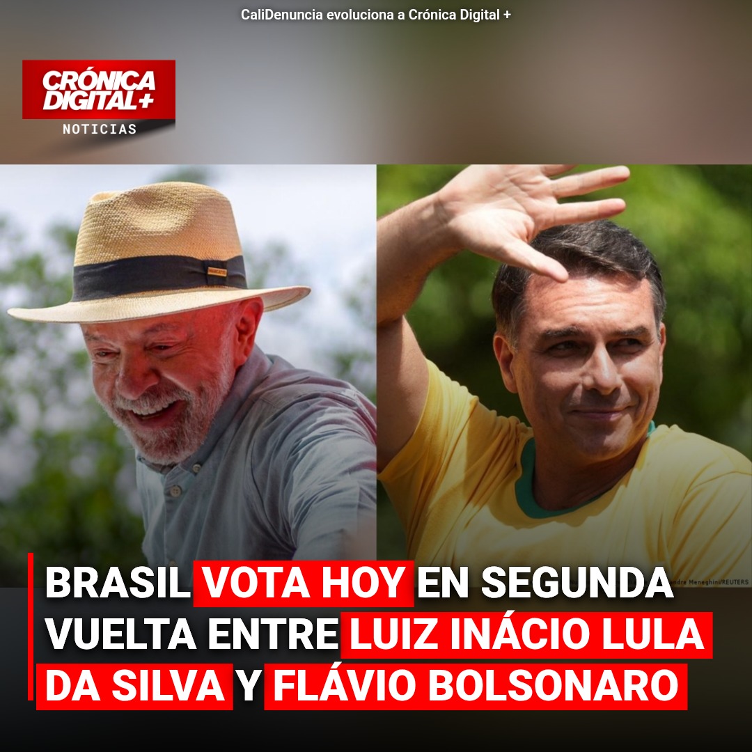 Brasil vota hoy en segunda vuelta entre Luiz Inácio Lula da Silva y Flávio Bolsonaro