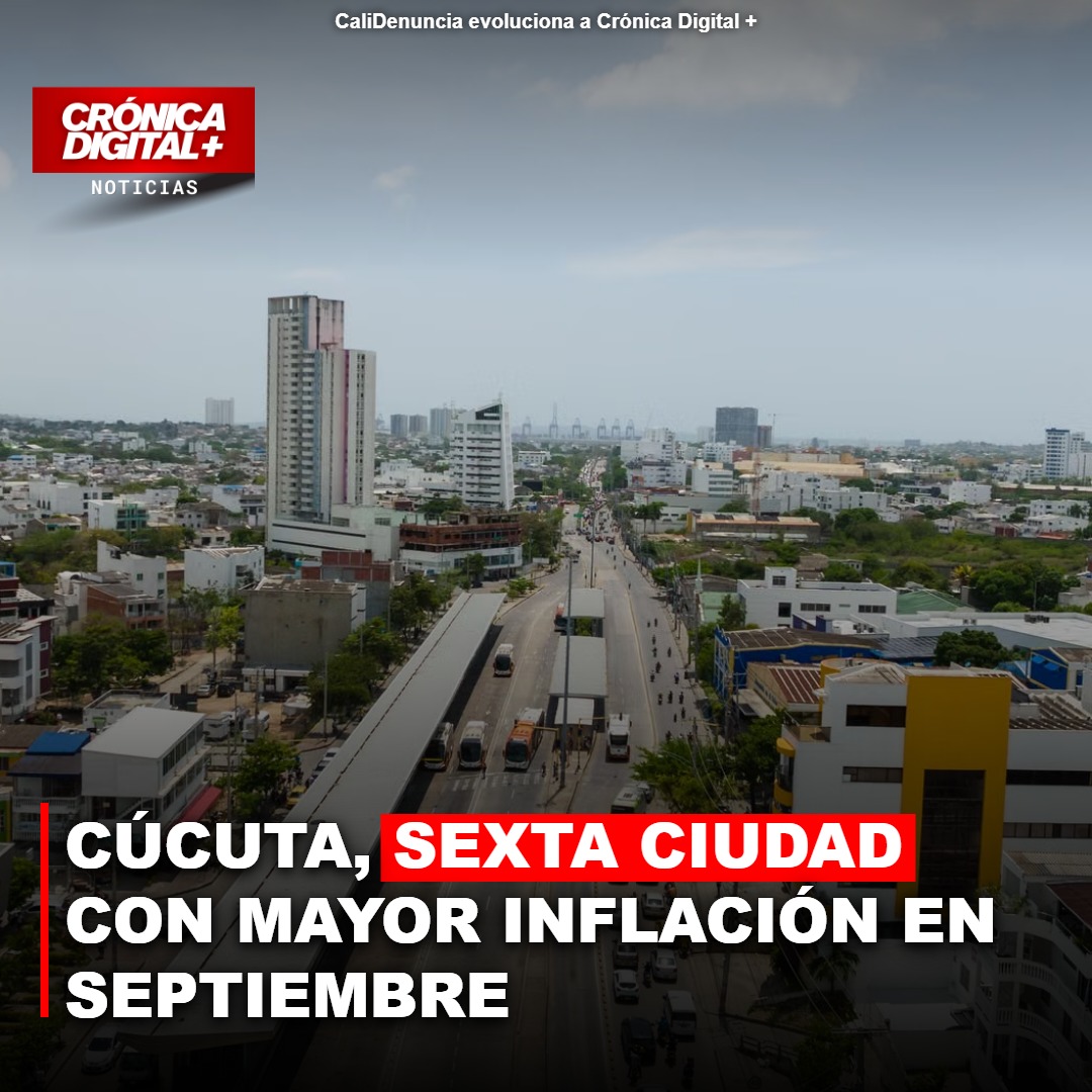 Cúcuta, sexta ciudad con mayor inflación en septiembre
