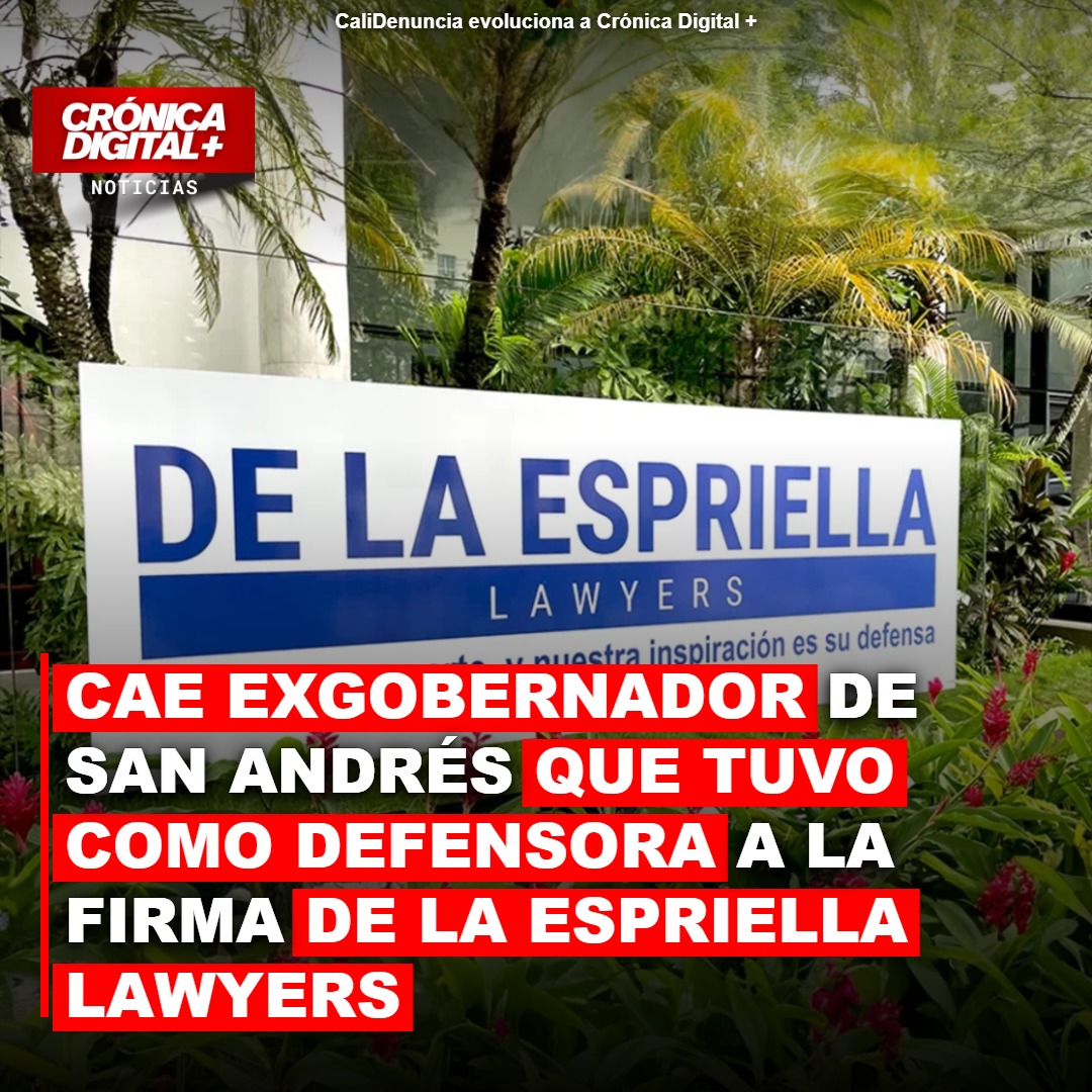 Cae exgobernador de San Andrés que tuvo como defensora a la firma De la Espriella Lawyers