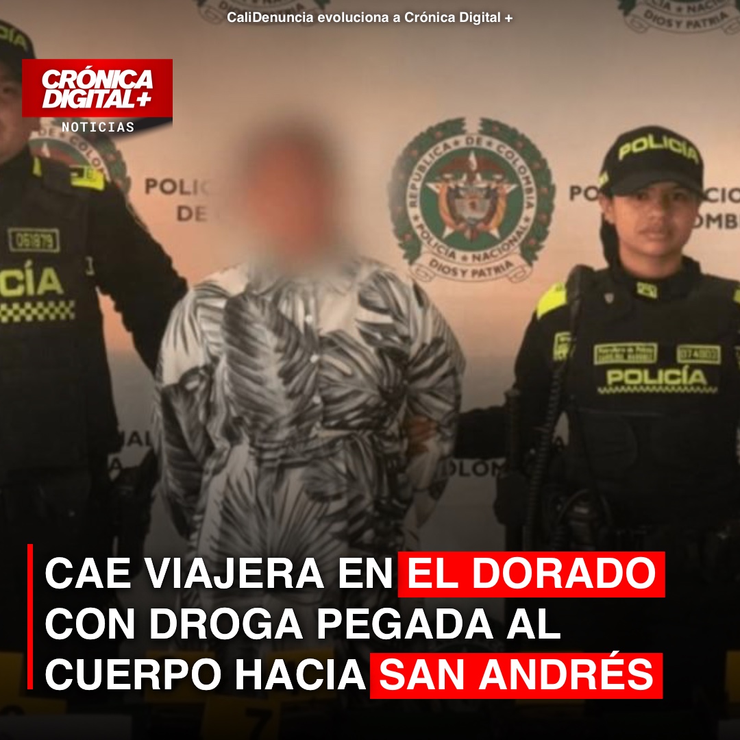 Cae viajera en el Dorado con droga pegada al cuerpo hacia San Andrés