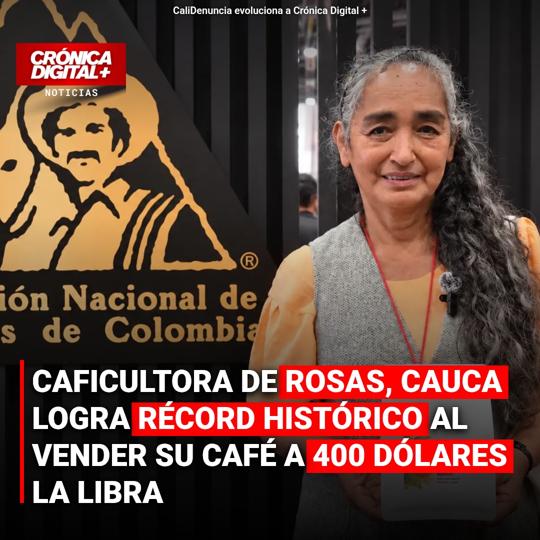 Caficultora de Rosas logra récord histórico al vender su Café a 400 dólares la libra