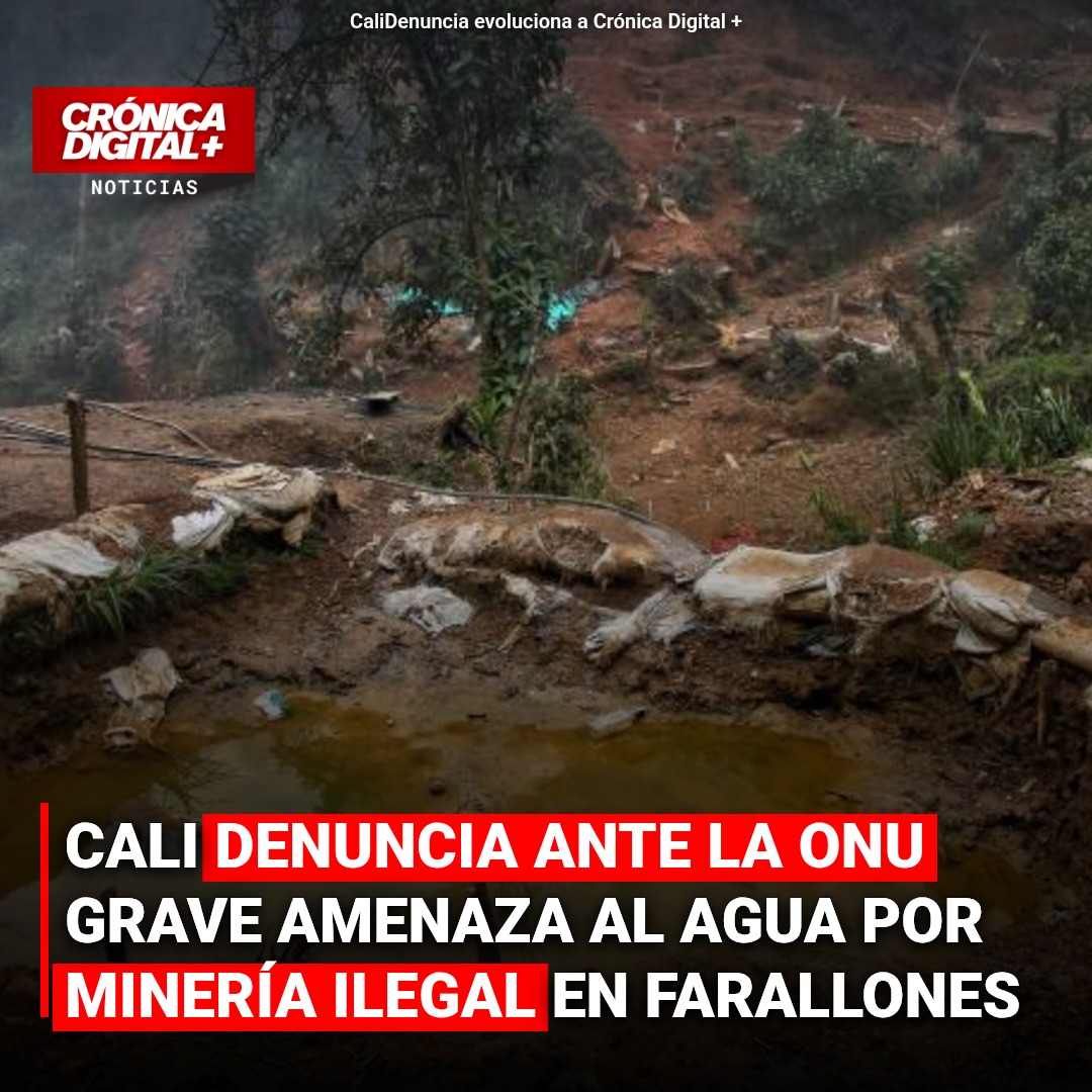 Cali denuncia ante la ONU grave amenaza al agua por minería ilegal en Farallones