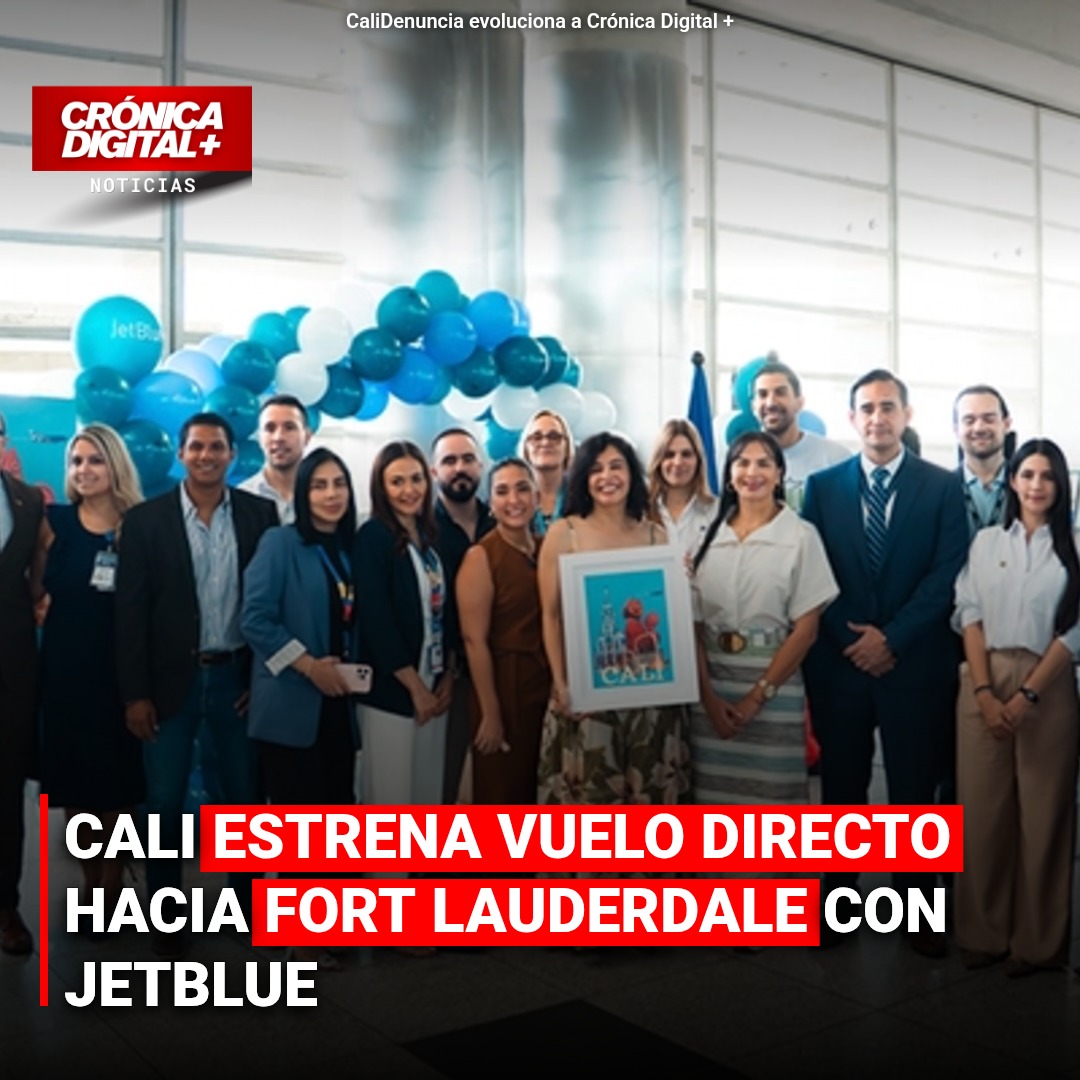 Cali estrena vuelo directo hacia Fort Lauderdale con JetBlue