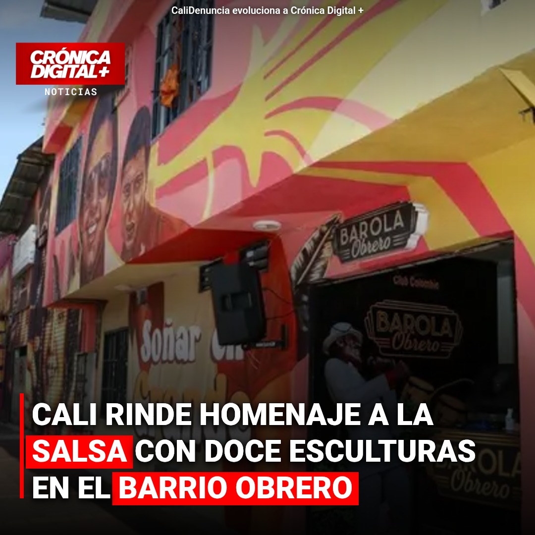 Cali rinde homenaje a la salsa con doce esculturas en el barrio Obrero