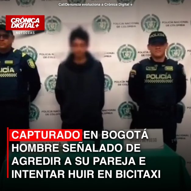 Capturado en Bogotá Hombre señalado de agredir a su pareja e intentar huir en bicitaxi