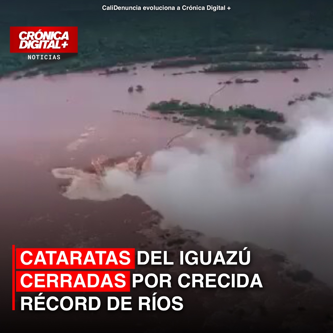 Cataratas del Iguazú cerradas por Crecida récord de Ríos