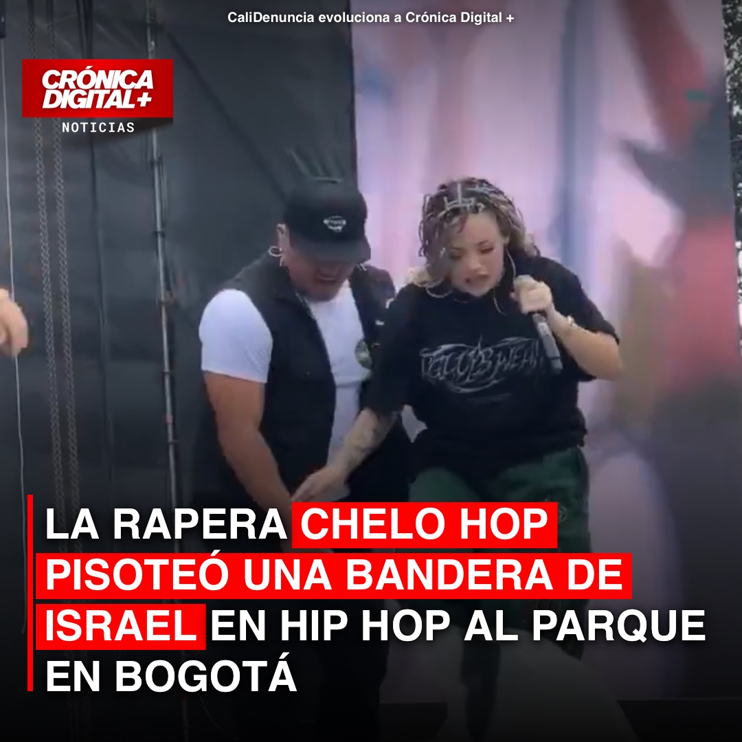 Chelo Hop pisó la bandera de Israel durante Hip Hop al Parque