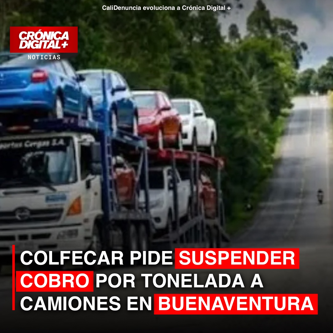 Colfecar pide suspender cobro por tonelada a camiones en Buenaventura