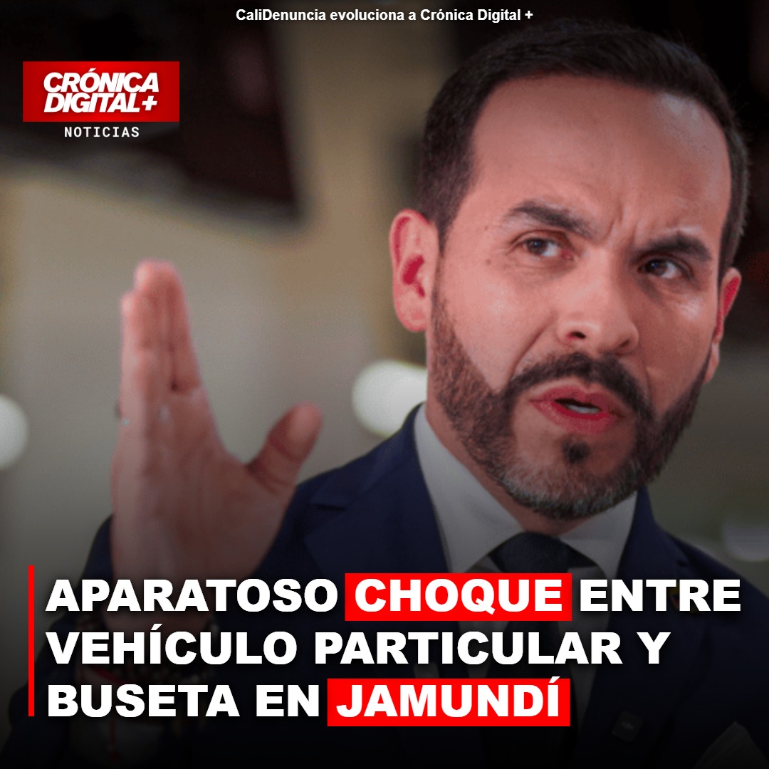 Colisión vial involucra a buseta y automóvil en Jamundí