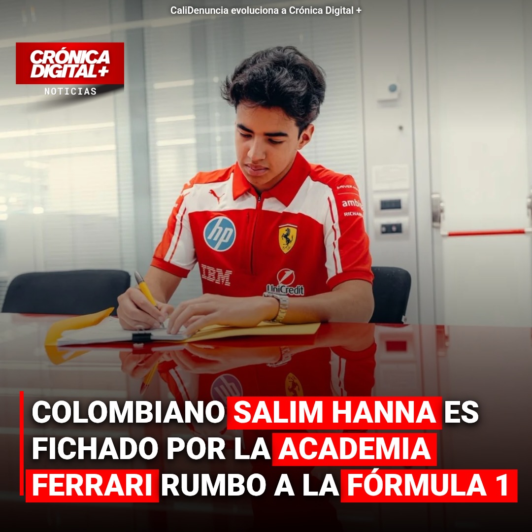 Colombiano Salim Hanna es fichado por la Academia Ferrari rumbo a la Fórmula 1