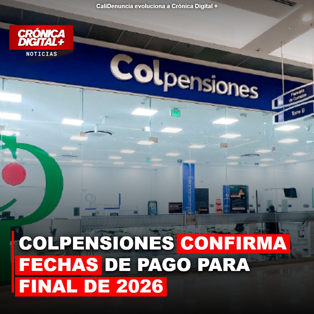 Colpensiones confirma fechas de pago para final de 2026