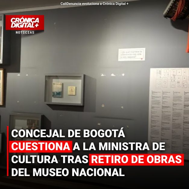 Concejal de Bogotá cuestiona a la ministra de Cultura tras retiro de obras del Museo Nacional