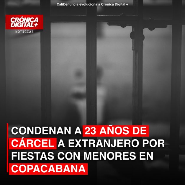 Condenan a 23 años de cárcel a extranjero por fiestas con menores en Copacabana