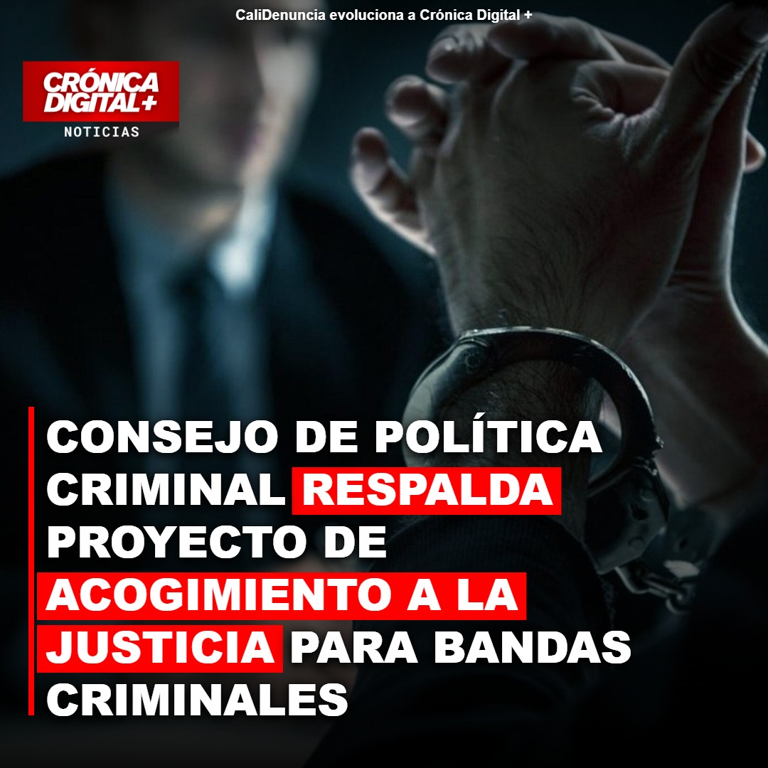 Consejo de Política Criminal avala ley de acogimiento para bandas