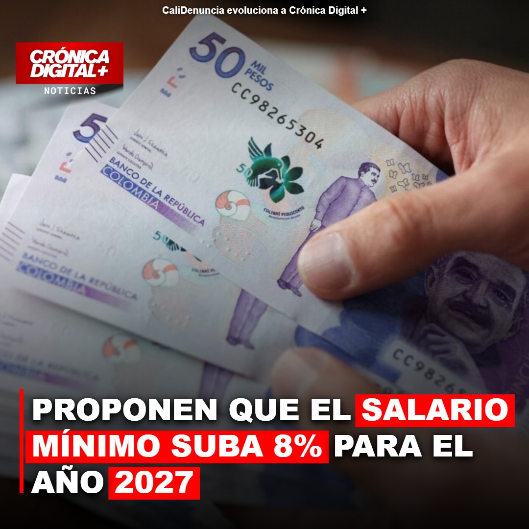 Corficolombiana plantea incremento del 8% al salario mínimo para 2027