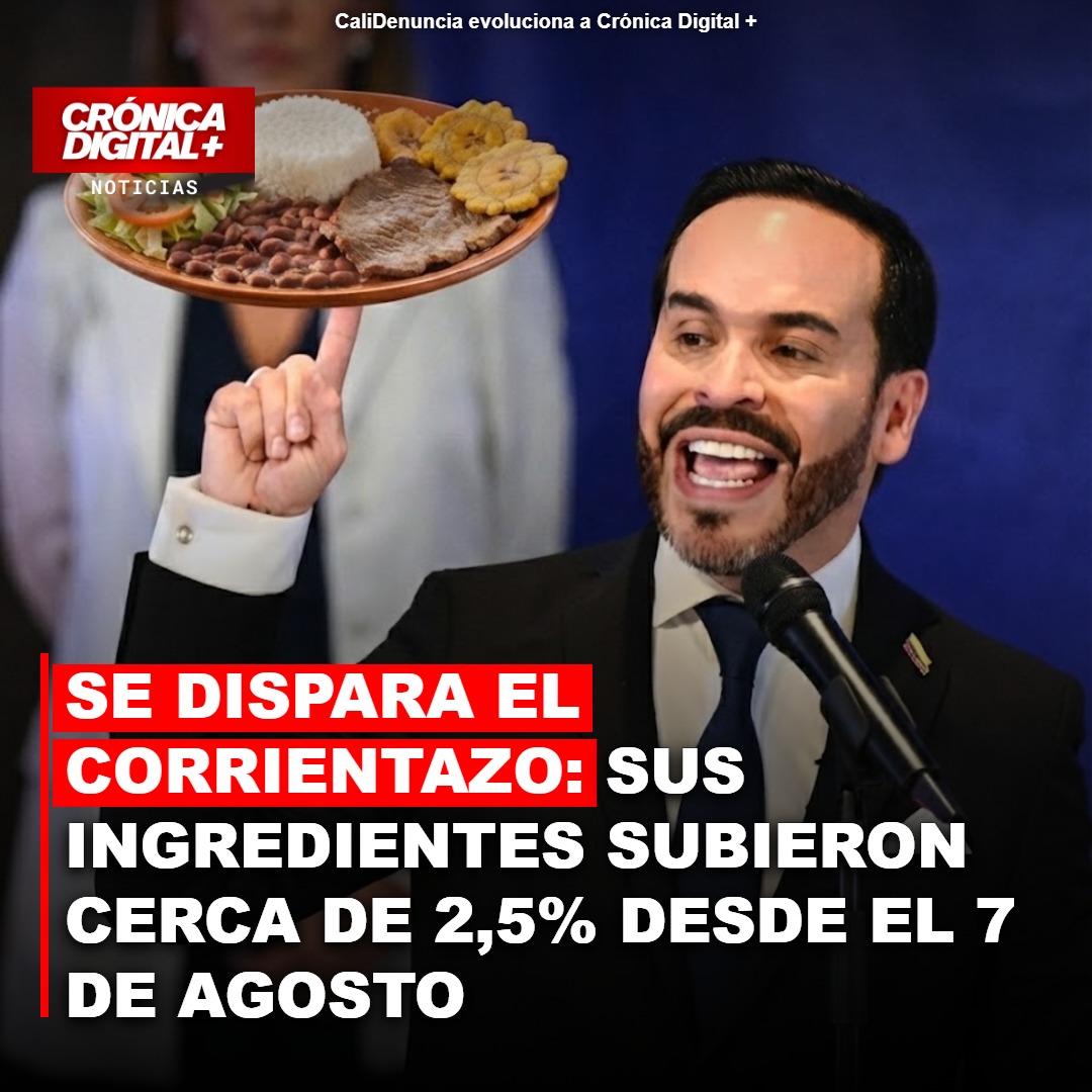 Corrientazo: sus ingredientes suben cerca de 2,5% desde el 7 de agosto
