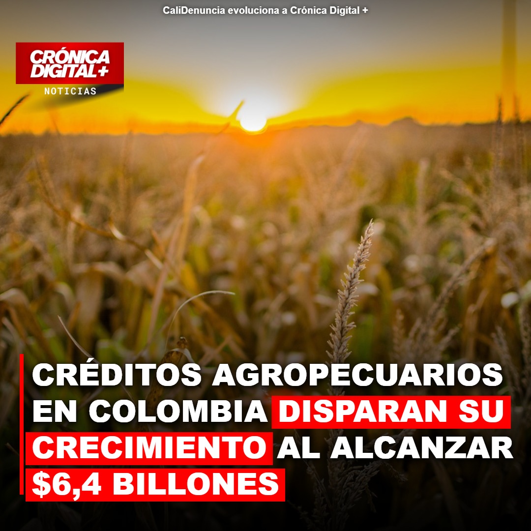 Créditos agropecuarios en colombia disparan su crecimiento al alcanzar $6,4 billones