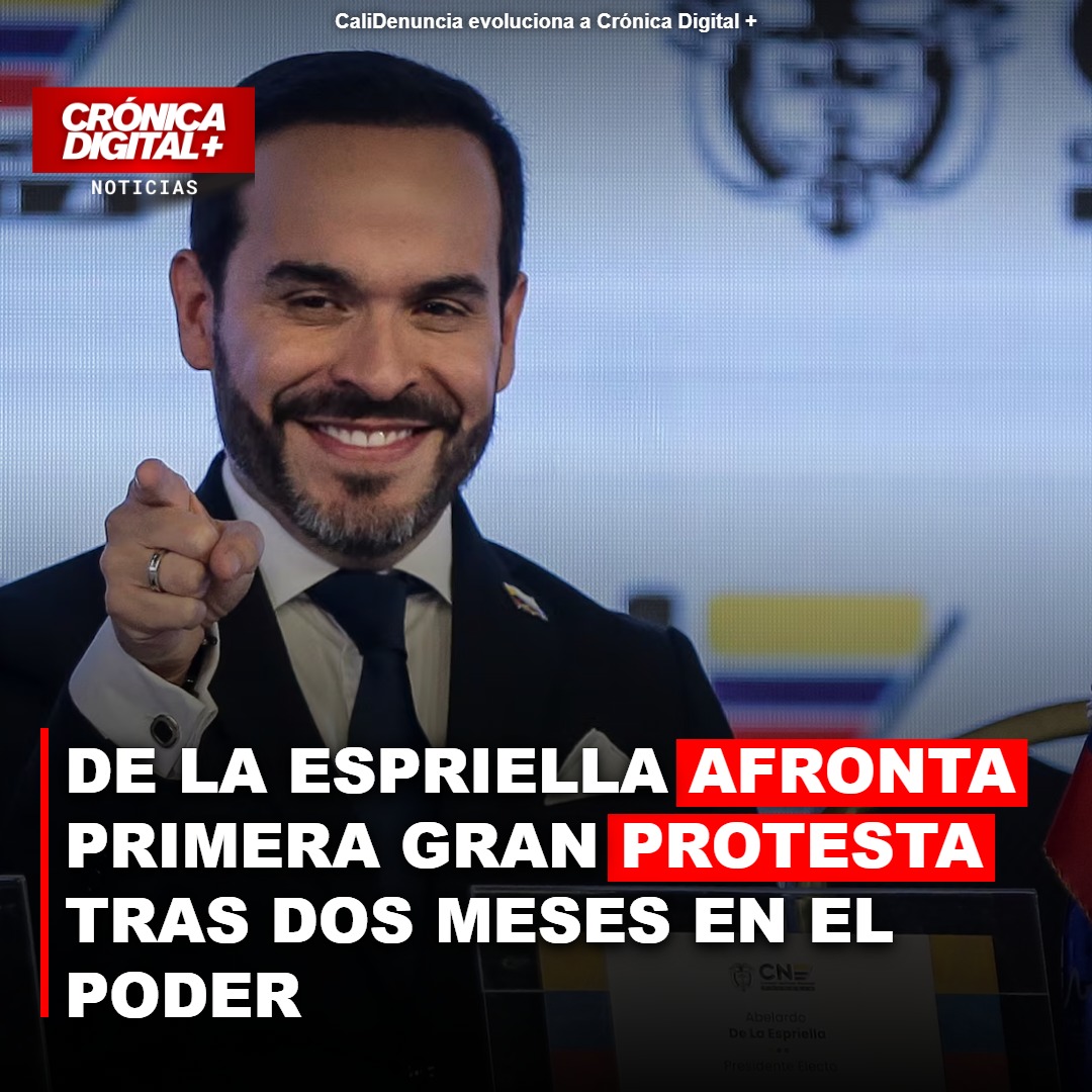 De la Espriella afronta primera gran protesta tras dos meses en el poder