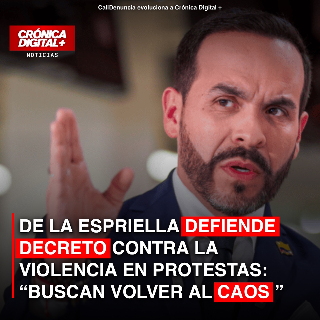 De la Espriella defiende Decreto contra la violencia en Protestas: “buscan volver al caos”
