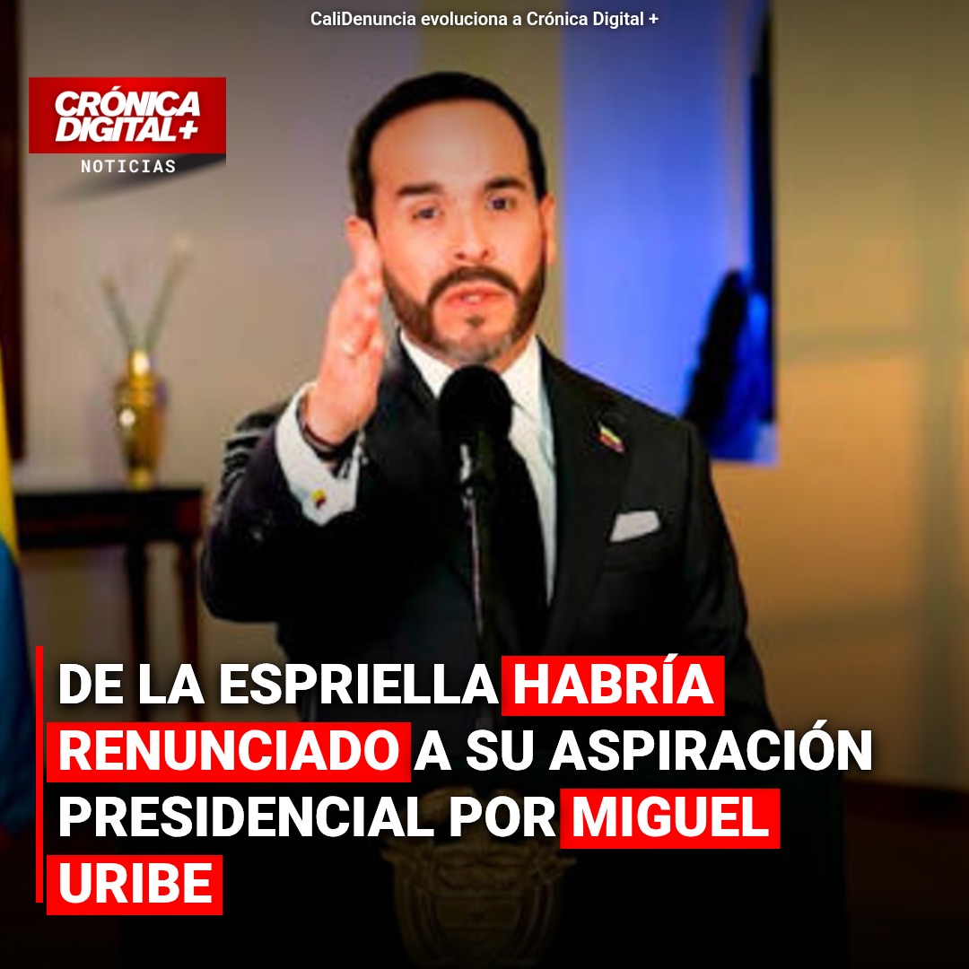De la Espriella habría renunciado a Su aspiración presidencial por Miguel Uribe