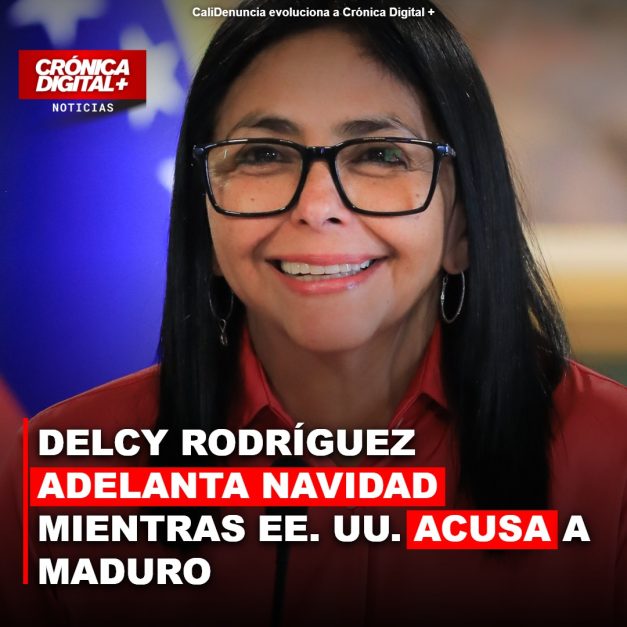 Delcy Rodríguez adelanta Navidad mientras EE. UU. acusa a Maduro