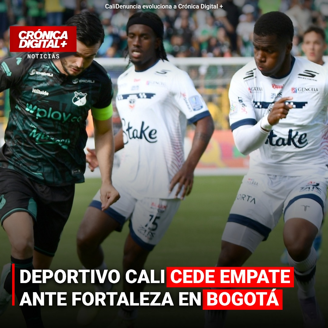 Deportivo Cali cede empate ante Fortaleza en Bogotá