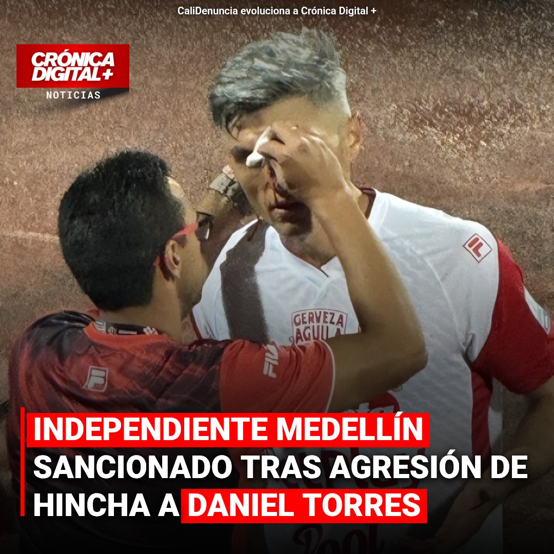 DIM sancionado tras agresión de hincha a Daniel Torres