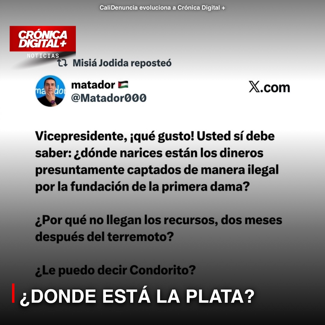 ¿DONDE ESTÁ LA PLATA?