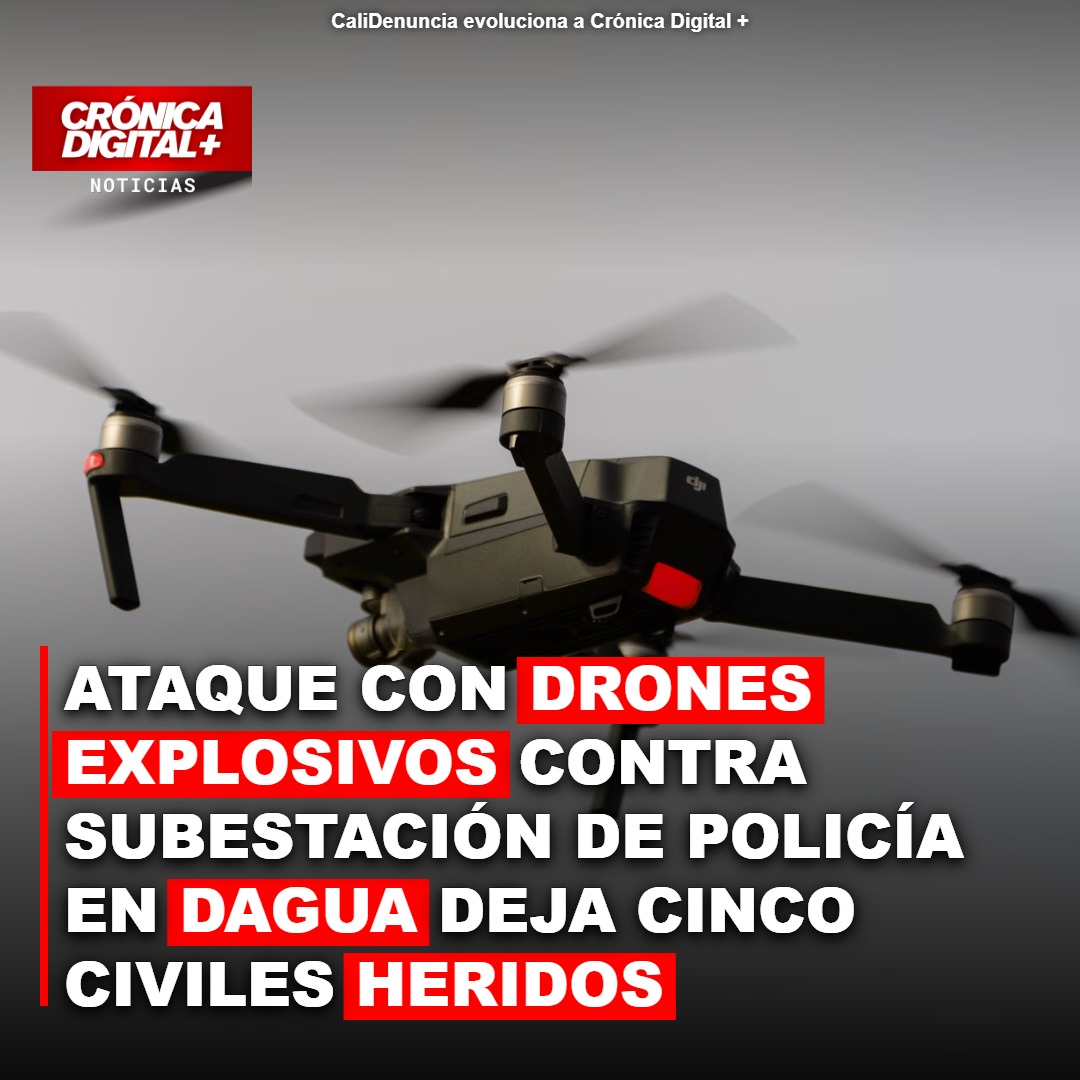 Drones explosivos atacan subestación en Dagua y dejan cinco heridos