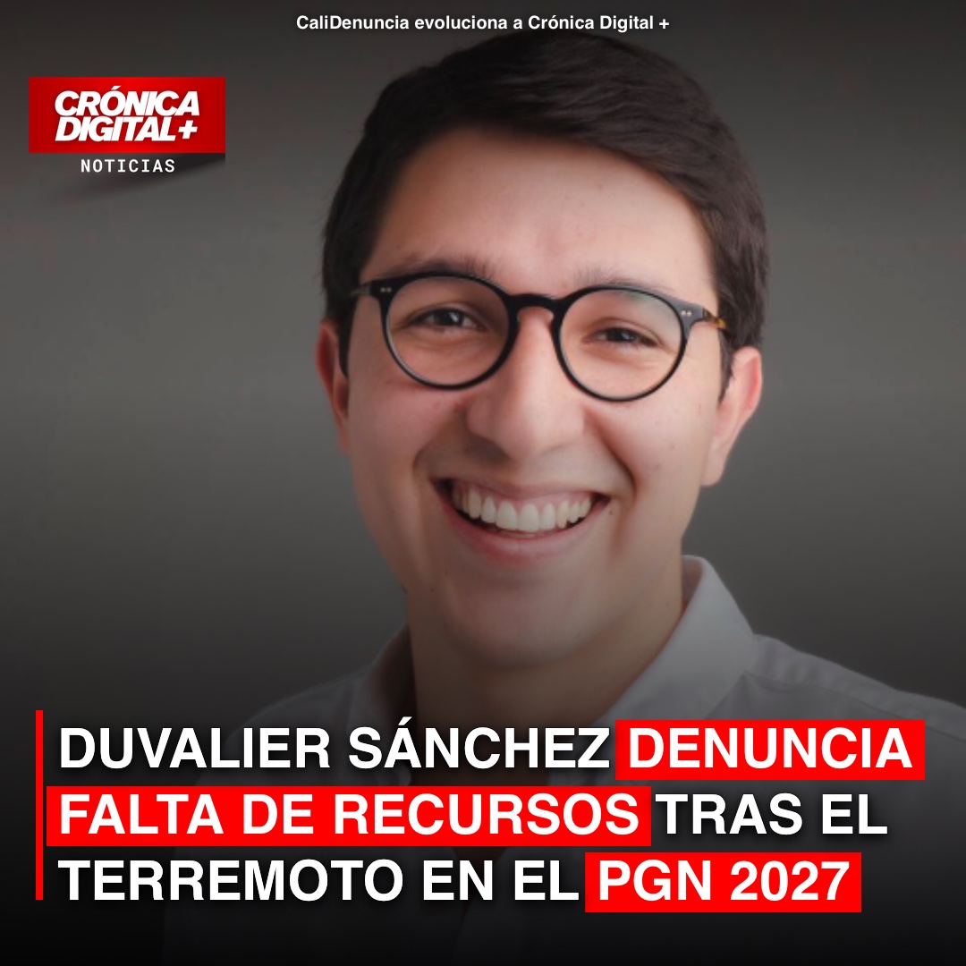 Duvalier Sánchez denuncia falta de recursos tras el terremoto en el PGN 2027