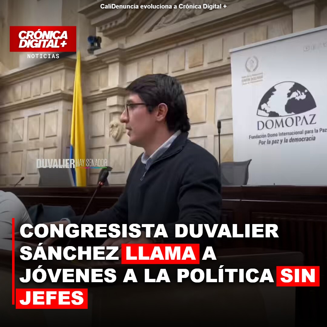 Duvalier Sánchez llama a jóvenes a la política sin jefes