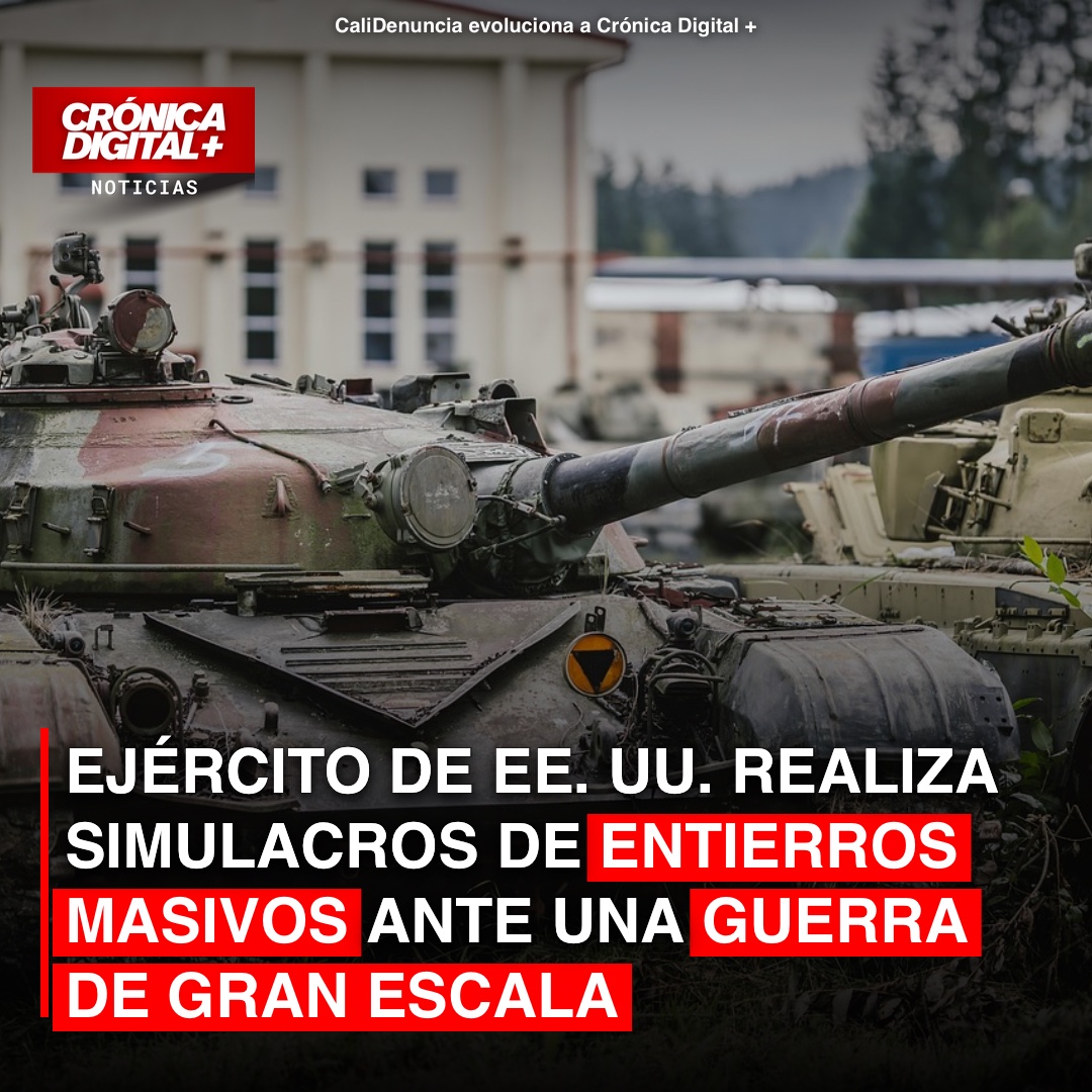 Ejército de EE. uu. realiza simulacros de entierros masivos ante una Guerra de gran escala