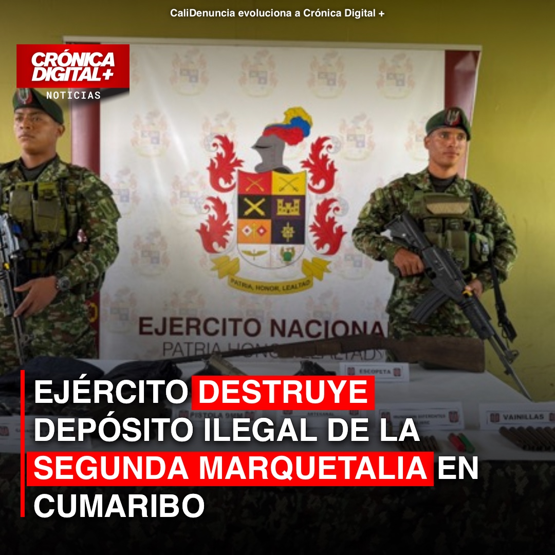 Ejército destruye depósito ilegal de la Segunda Marquetalia en Cumaribo
