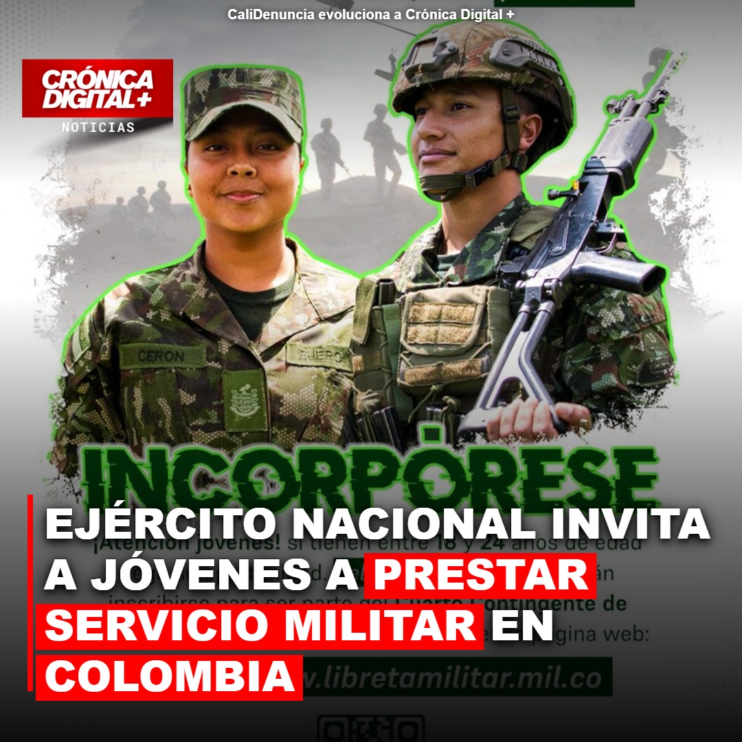Ejército Nacional invita a jóvenes a prestar Servicio Militar en Colombia