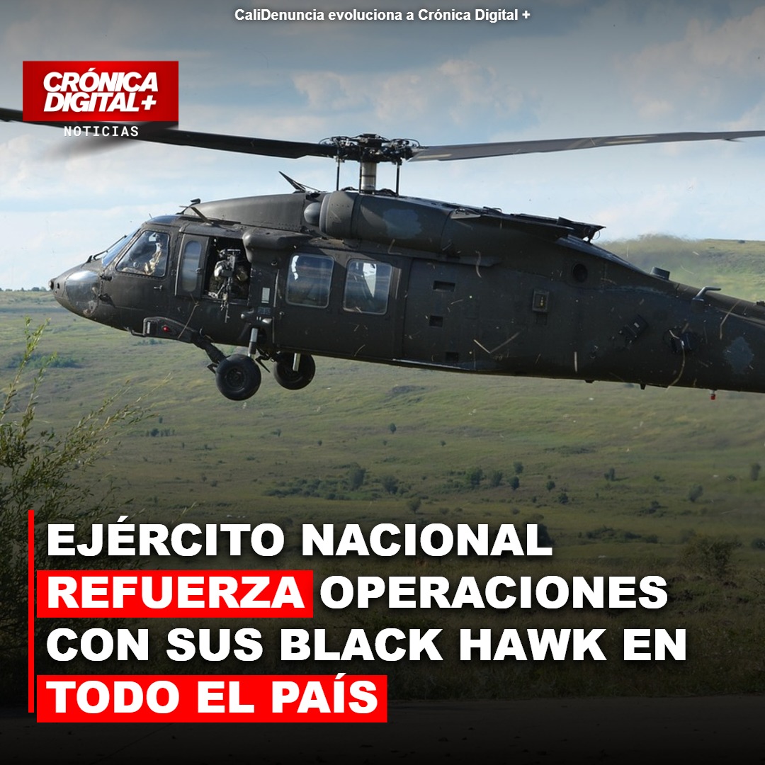 Ejército Nacional refuerza Operaciones con sus Black Hawk en todo el país